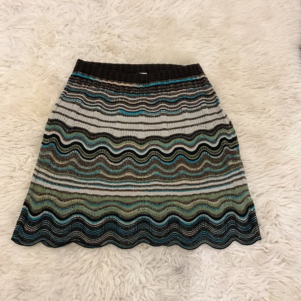 Missoni Metallic Knit Wave Skirt – Size 4 (S/XS)